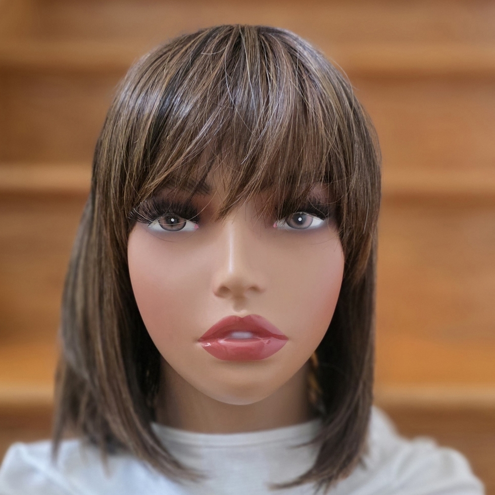 Raquel Welch Classic Cut Bob Wig In Shaded Hazelnut